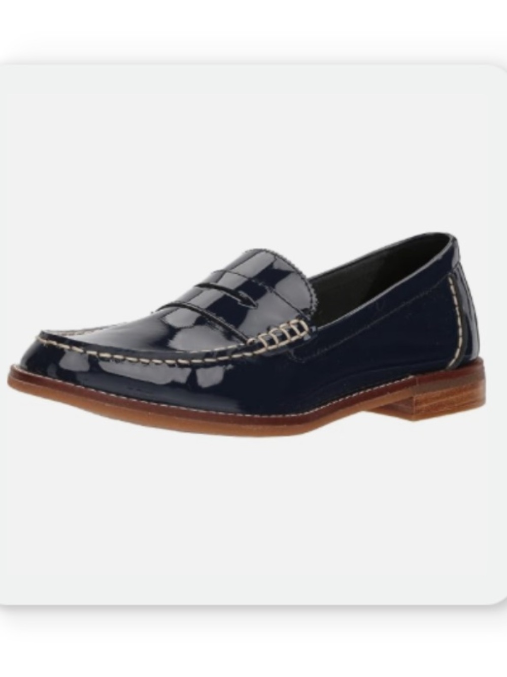 Sperry Seaport Navy Patent Penny Loafer
